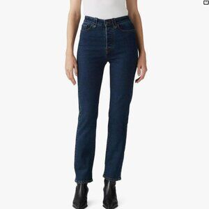 Levi’s Wedgie Straight Dark Wash Jeans Stretch – 26
